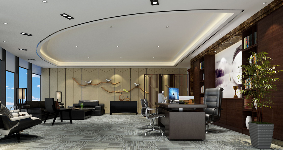 上海IT公司經(jīng)理室裝修設計細節(jié)
